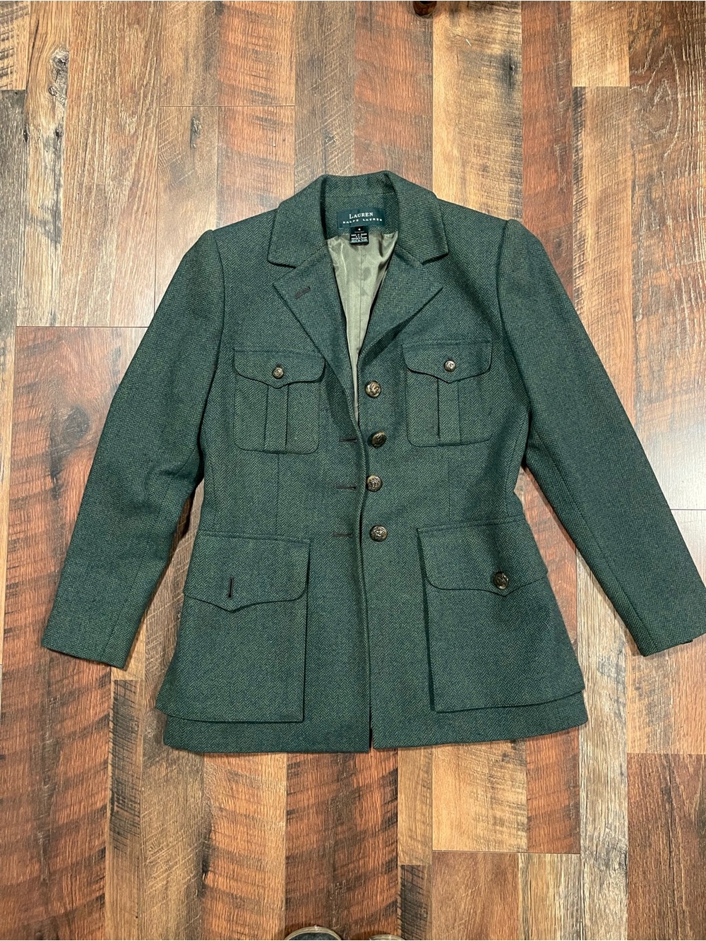 Ralph Lauren Dark Green Military Field Jacket